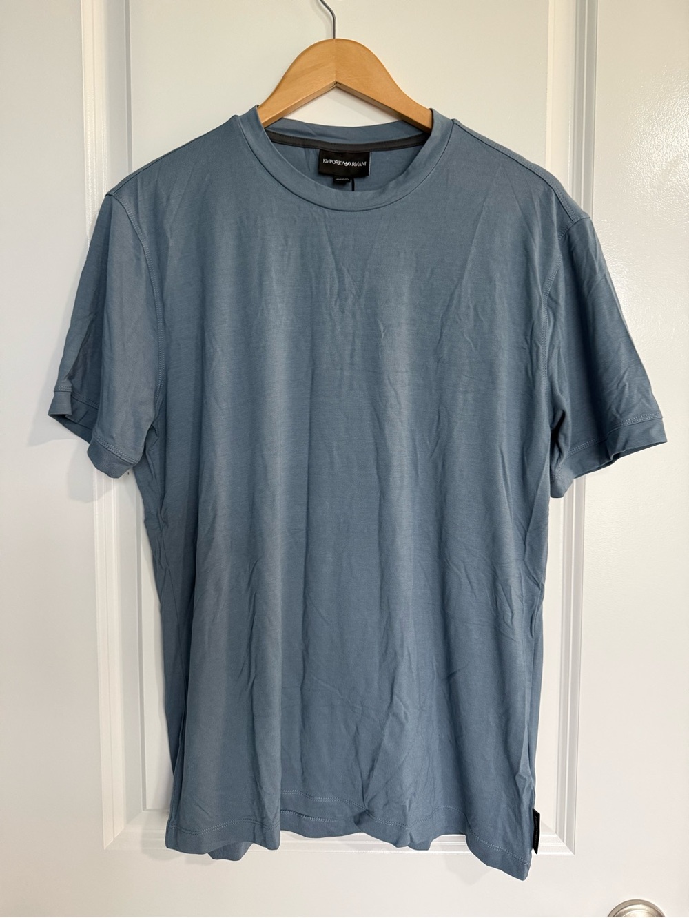 Emporio Armani Men’s Blue/Grey Crew Neck T-Shirt Sz. XL NEW NWT